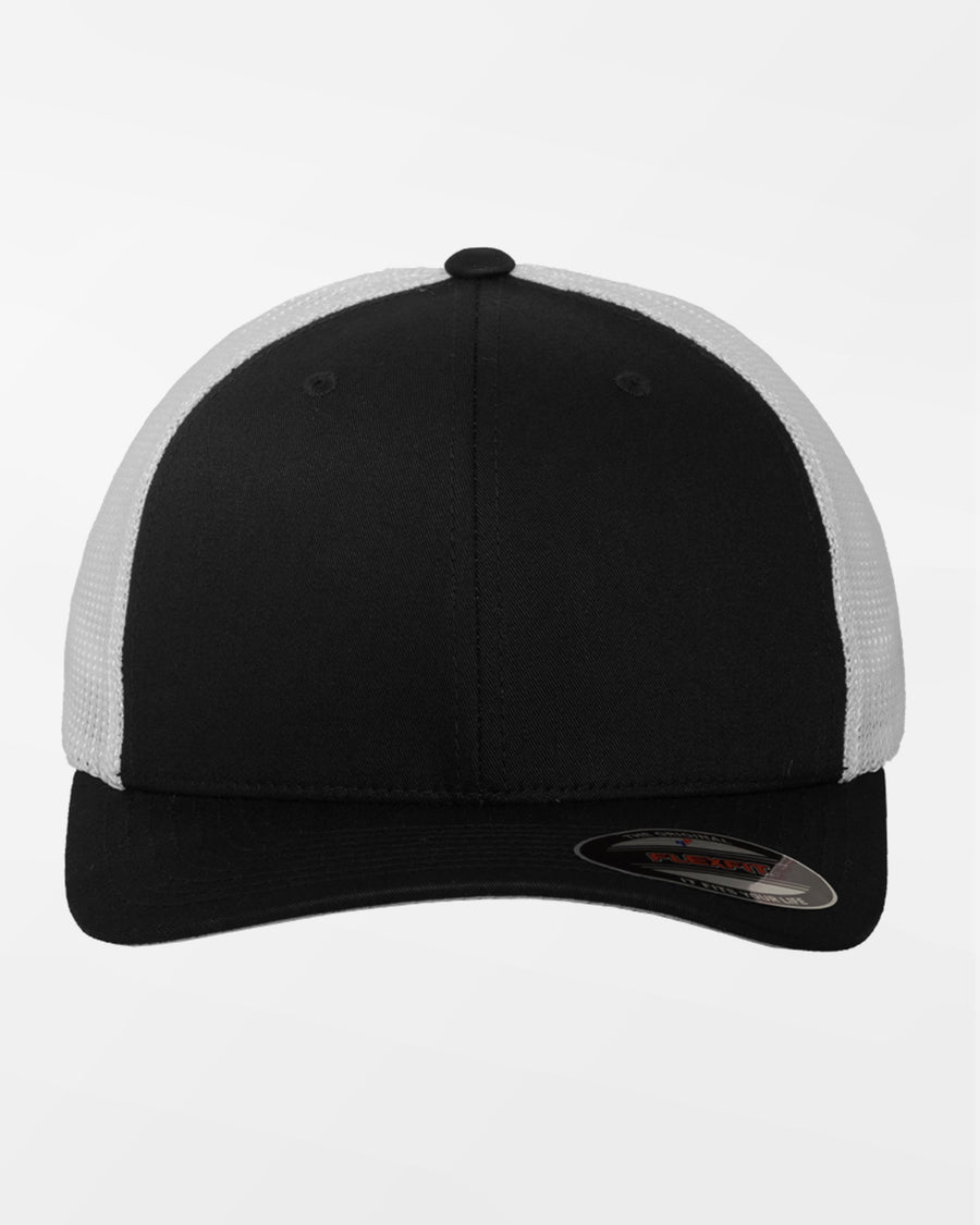 Yupoong Flexfit Mesh Trucker Cap, weiss-schwarz-DIAMOND PRIDE