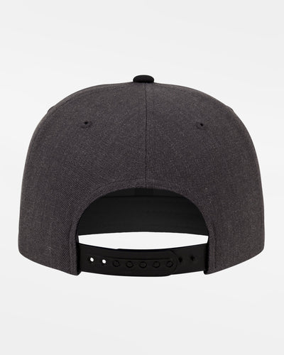 Yupoong Snapback Cap 2-Tone, heather dunkelgrau-schwarz-DIAMOND PRIDE