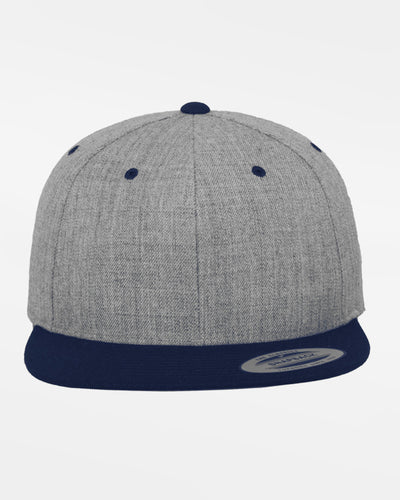 Yupoong Snapback Cap 2-Tone, heather grau-navy blau-DIAMOND PRIDE