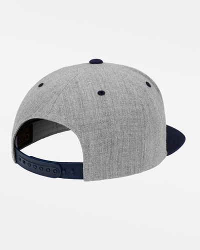 Yupoong Snapback Cap 2-Tone, heather grau-navy blau-DIAMOND PRIDE