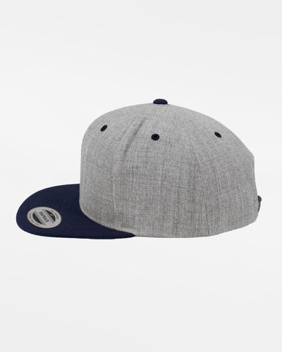 Yupoong Snapback Cap 2-Tone, heather grau-navy blau-DIAMOND PRIDE