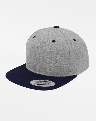 Yupoong Snapback Cap 2-Tone, heather grau-navy blau-DIAMOND PRIDE