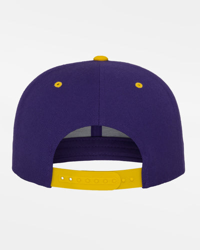 Yupoong Snapback Cap 2-Tone, purple-gelb-DIAMOND PRIDE