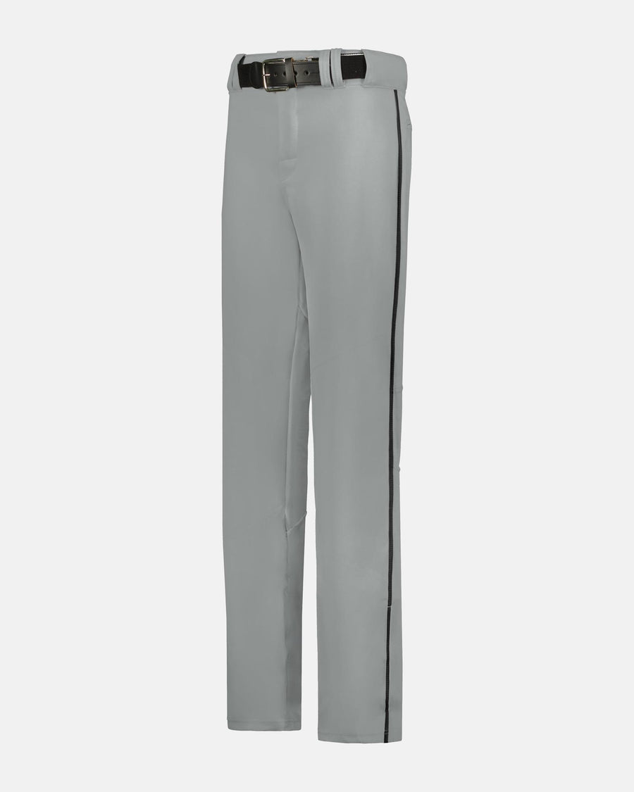 Alleson Crush Piped Baseball Pant "Open Bottom", Dunkelgrau/Schwarz-DIAMOND PRIDE