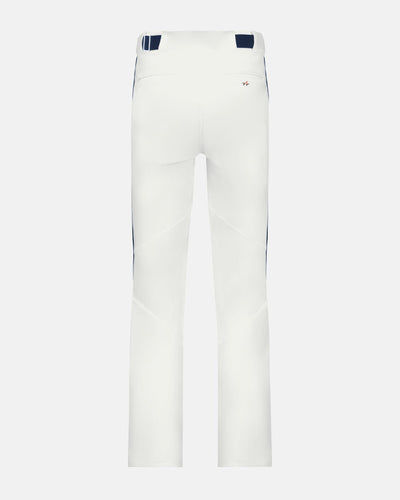 Alleson Crush Piped Baseball Pant "Open Bottom", Weiss/Navy Blau-DIAMOND PRIDE