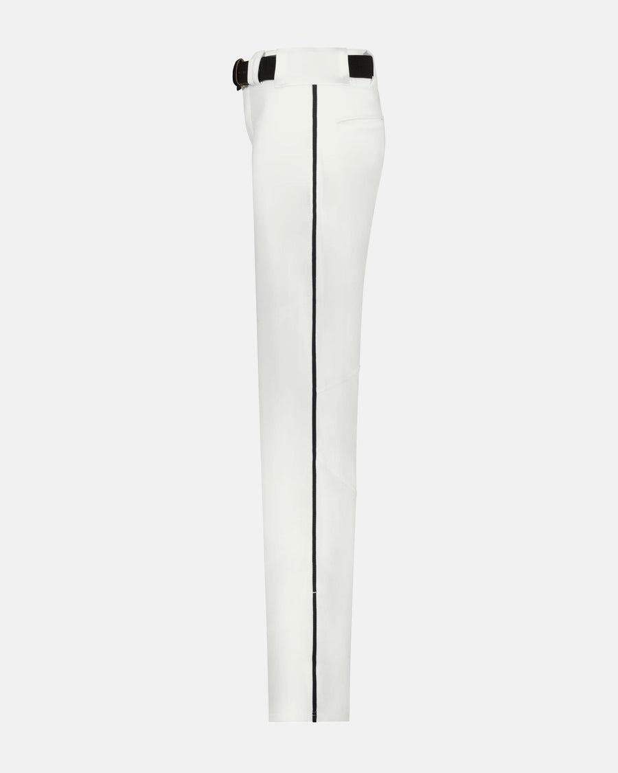 Alleson Crush Piped Baseball Pant "Open Bottom", Weiss/Schwarz-DIAMOND PRIDE