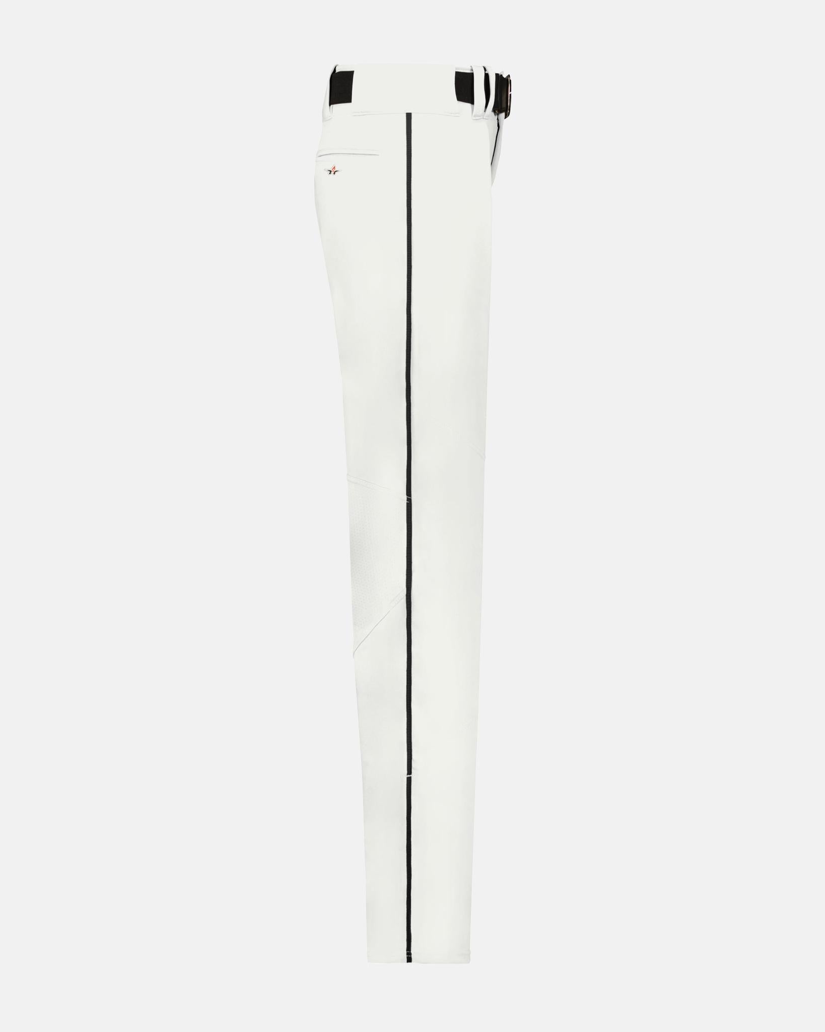 Alleson Crush Piped Baseball Pant "Open Bottom", Weiss/Schwarz-DIAMOND PRIDE