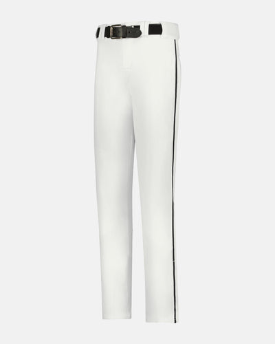 Alleson Crush Piped Baseball Pant "Open Bottom", Weiss/Schwarz-DIAMOND PRIDE