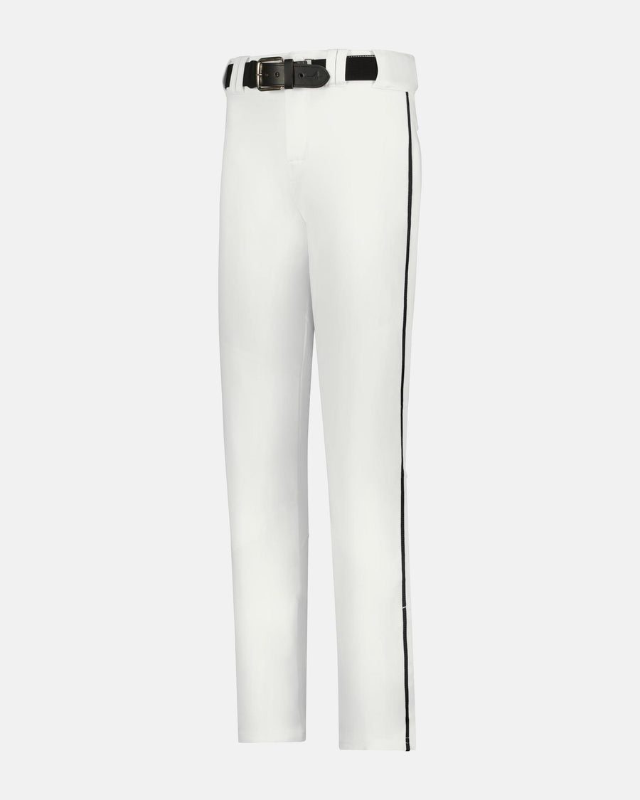 Alleson Crush Piped Baseball Pant "Open Bottom", Weiss/Schwarz-DIAMOND PRIDE