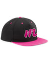Diamond Pride Contrast Fan Snapback Cap "Bonn Magentics", M, schwarz-pink