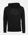 Diamond Pride Zip-Hoodie "Füssen Royal Bavarians", All-Black Portrait, schwarz