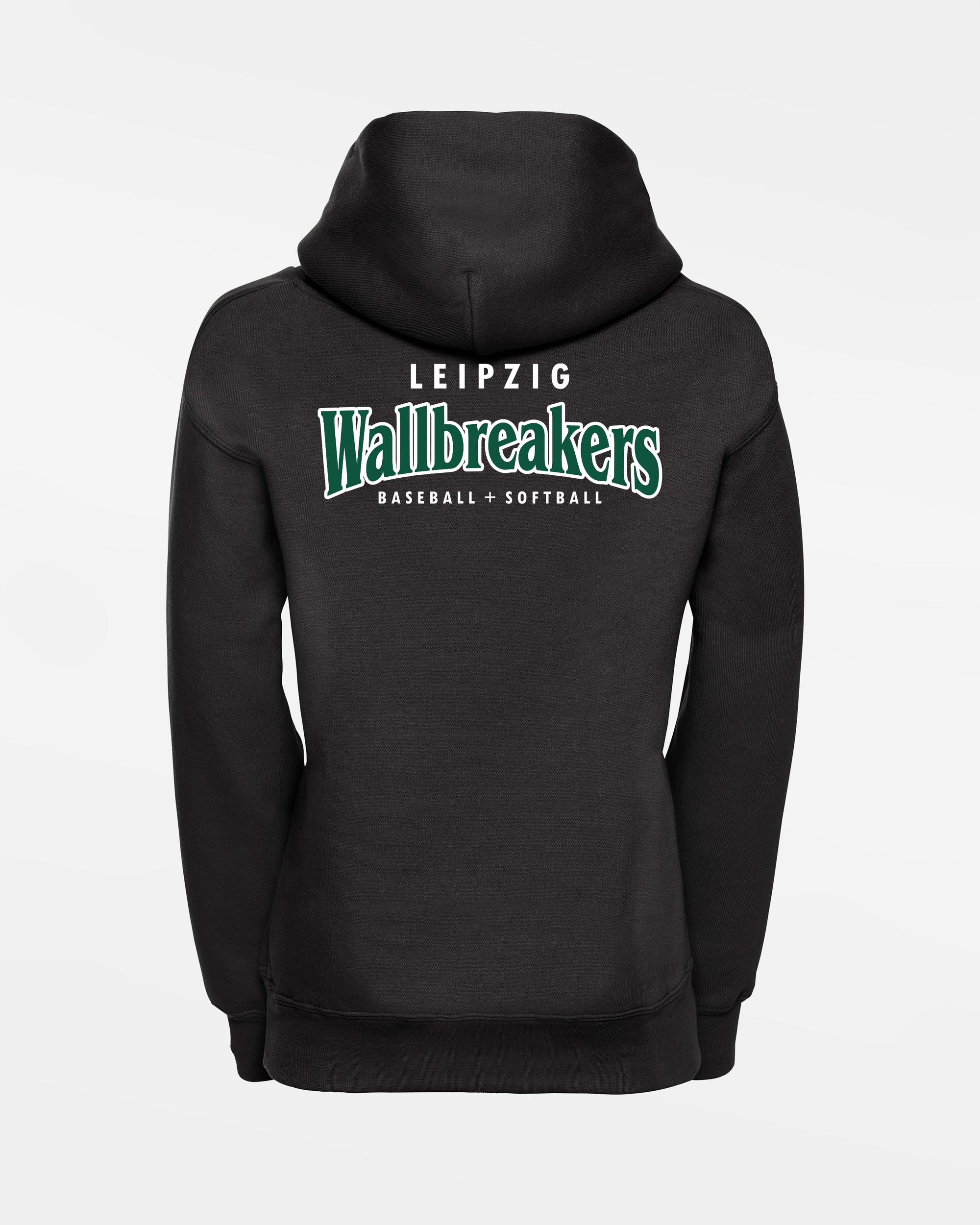 Russell Kids Basic Hoodie "Leipzig Wallbreakers", Crest & Primary Logo, schwarz