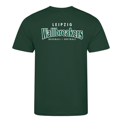 Diamond Pride Kids Basic Functional T-Shirt "Leipzig Wallbreakers", Crest & Primary Logo, dunkelgrün