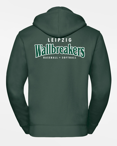 Russell Premium Heavy Hoodie "Leipzig Wallbreakers", Crest & Primary Logo, dunkelgrün