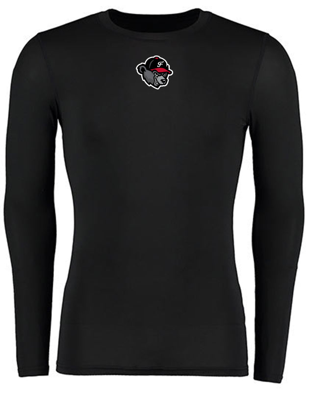 Diamond Pride Basic Compression Longsleeve Shirt "Freising Grizzlies", Bear, schwarz-DIAMOND PRIDE