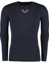 Diamond Pride Basic Compression Longsleeve Shirt "Kiel Seahawks", Eyes, navy blau-DIAMOND PRIDE