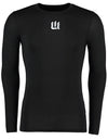 Diamond Pride Basic Compression Longsleeve Shirt "Laufer Wölfe", W, schwarz-DIAMOND PRIDE