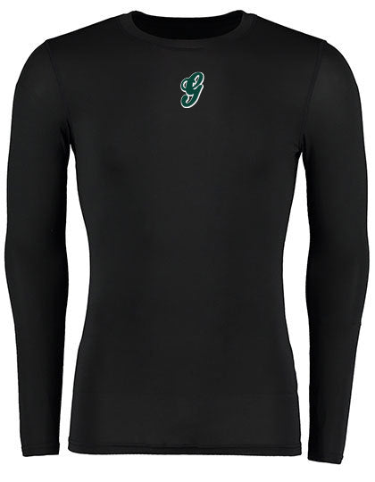 Diamond Pride Basic Compression Longsleeve Shirt "Niederlamitz Greens", G, schwarz-DIAMOND PRIDE