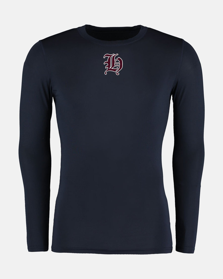 Diamond Pride Basic Compression Longsleeve Shirt "Tübingen Hawks", H, navy blau-DIAMOND PRIDE