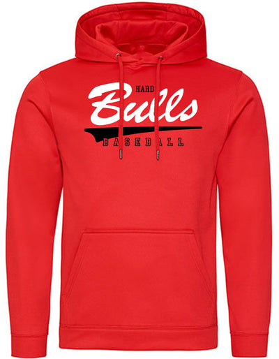 Diamond Pride Basic Functional Hoodie "Hard Bulls", Primary Logo, rot-DIAMOND PRIDE