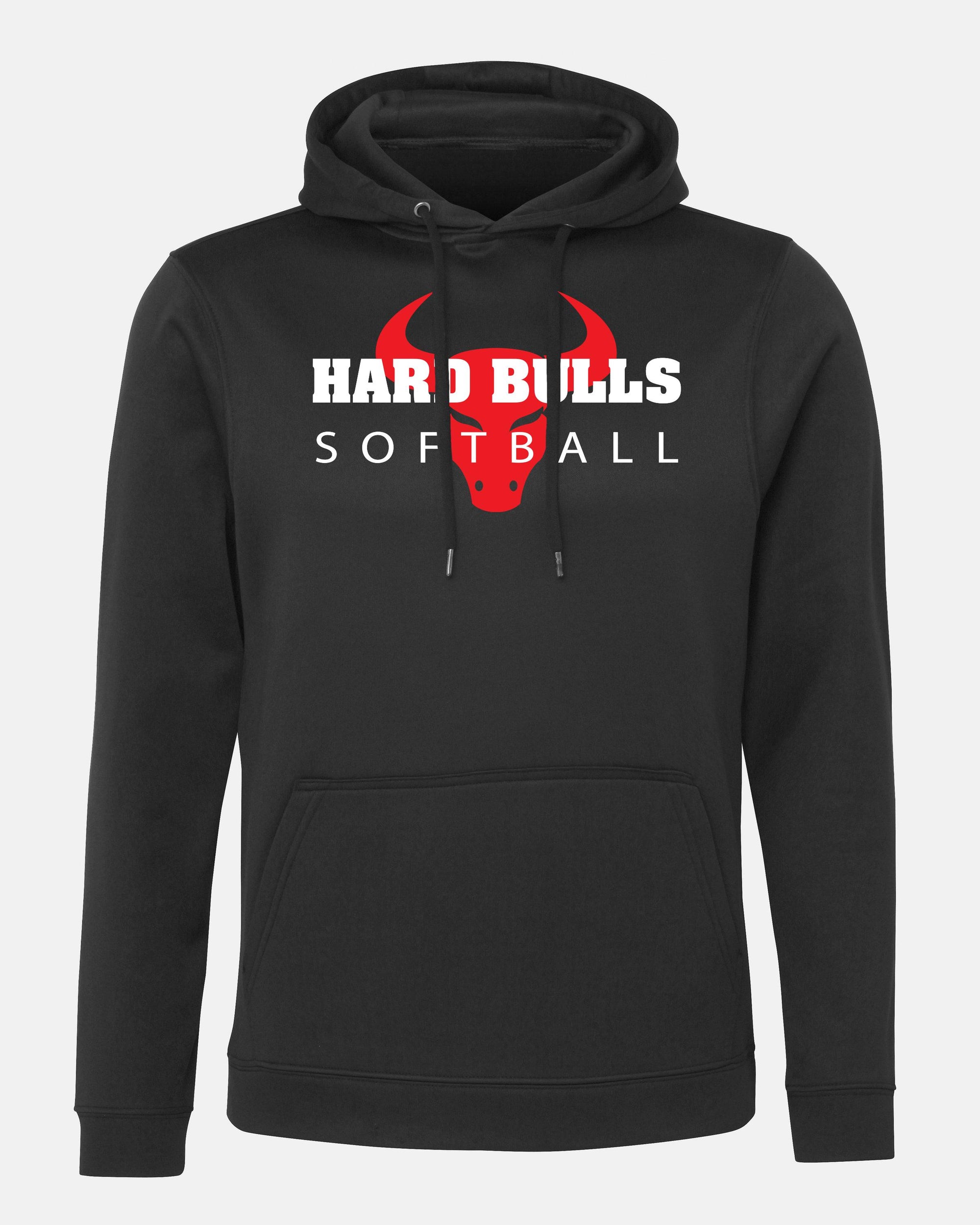 Diamond Pride Basic Functional Hoodie "Hard Bulls", Softball, schwarz-DIAMOND PRIDE