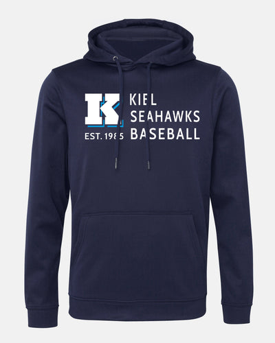 Diamond Pride Basic Functional Hoodie "Kiel Seahawks", Script, navy blau-DIAMOND PRIDE