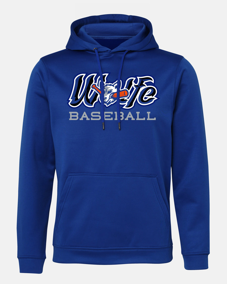 Diamond Pride Basic Functional Hoodie "Laufer Wölfe", Baseball, royal blau-DIAMOND PRIDE