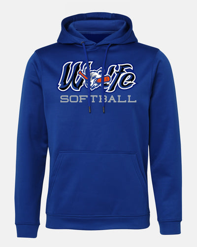 Diamond Pride Basic Functional Hoodie "Laufer Wölfe", Wölfe Softball, royal blau-DIAMOND PRIDE