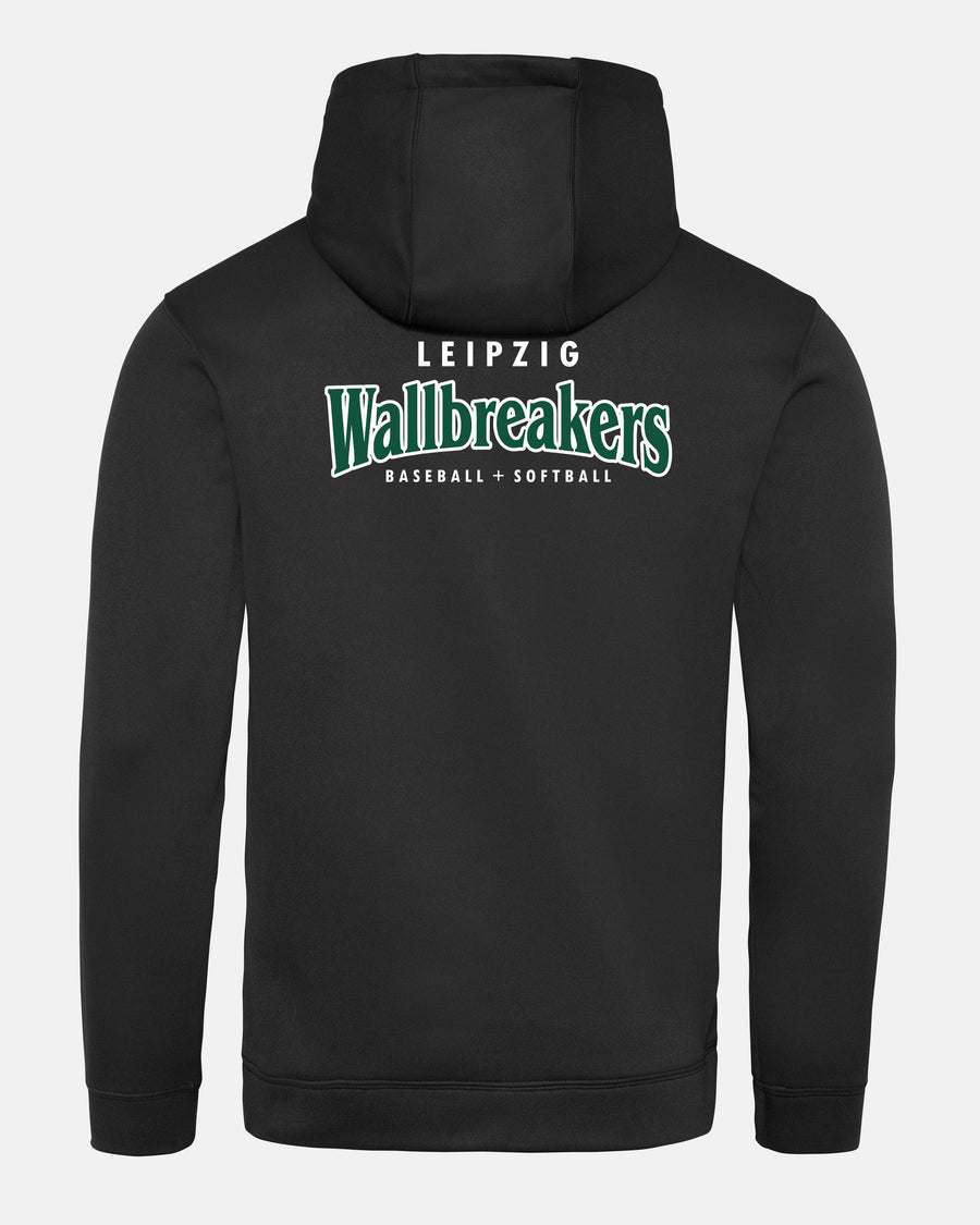 Diamond Pride Basic Functional Hoodie "Leipzig Wallbreakers", Crest & Primary Logo, schwarz-DIAMOND PRIDE