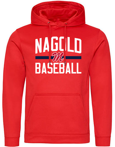 Diamond Pride Basic Functional Hoodie "Nagold Mohawks", Baseball, rot-DIAMOND PRIDE