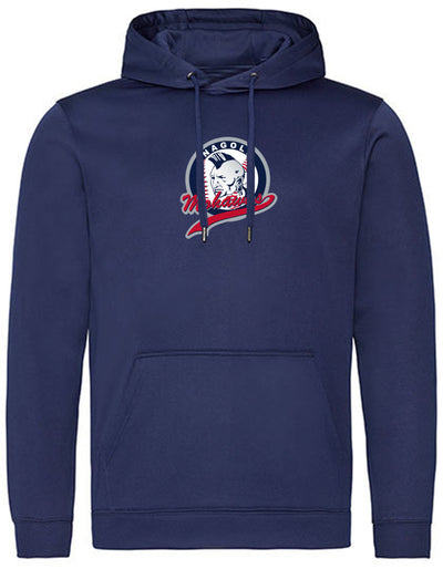 Diamond Pride Basic Functional Hoodie "Nagold Mohawks", Crest, navy blau-DIAMOND PRIDE