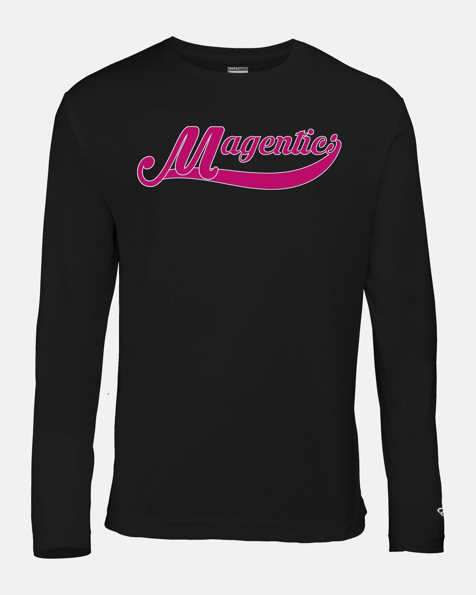 Diamond Pride Basic Functional Longsleeve Shirt "Bonn Magentics", Magentics, schwarz-DIAMOND PRIDE