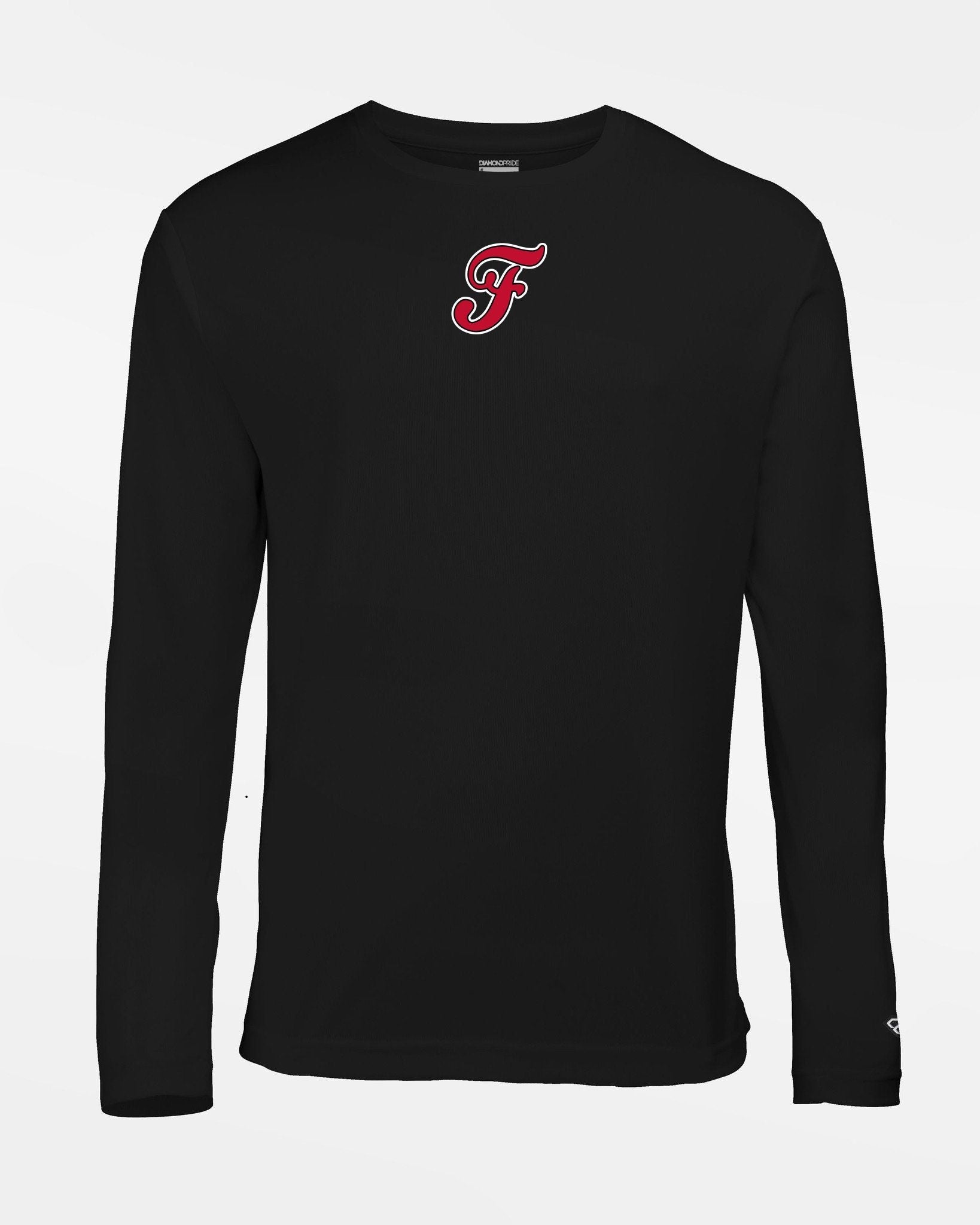 Diamond Pride Basic Functional Longsleeve Shirt "Frankfurt Eagles", F, schwarz-DIAMOND PRIDE
