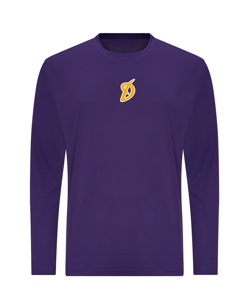 Diamond Pride Basic Functional Longsleeve Shirt "Munich-Haar Disciples", D, purple-DIAMOND PRIDE