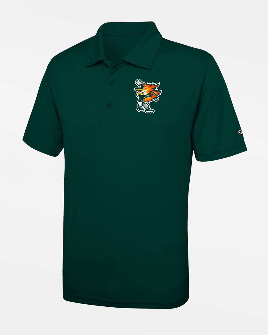 Diamond Pride Basic Functional Polo-Shirt "Attnang Athletics", Bird, dunkelgrün-DIAMOND PRIDE