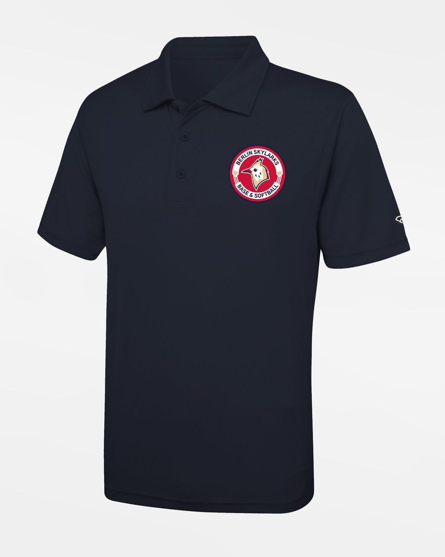 Diamond Pride Basic Functional Polo-Shirt "Berlin Skylarks", Crest, navy blau-DIAMOND PRIDE