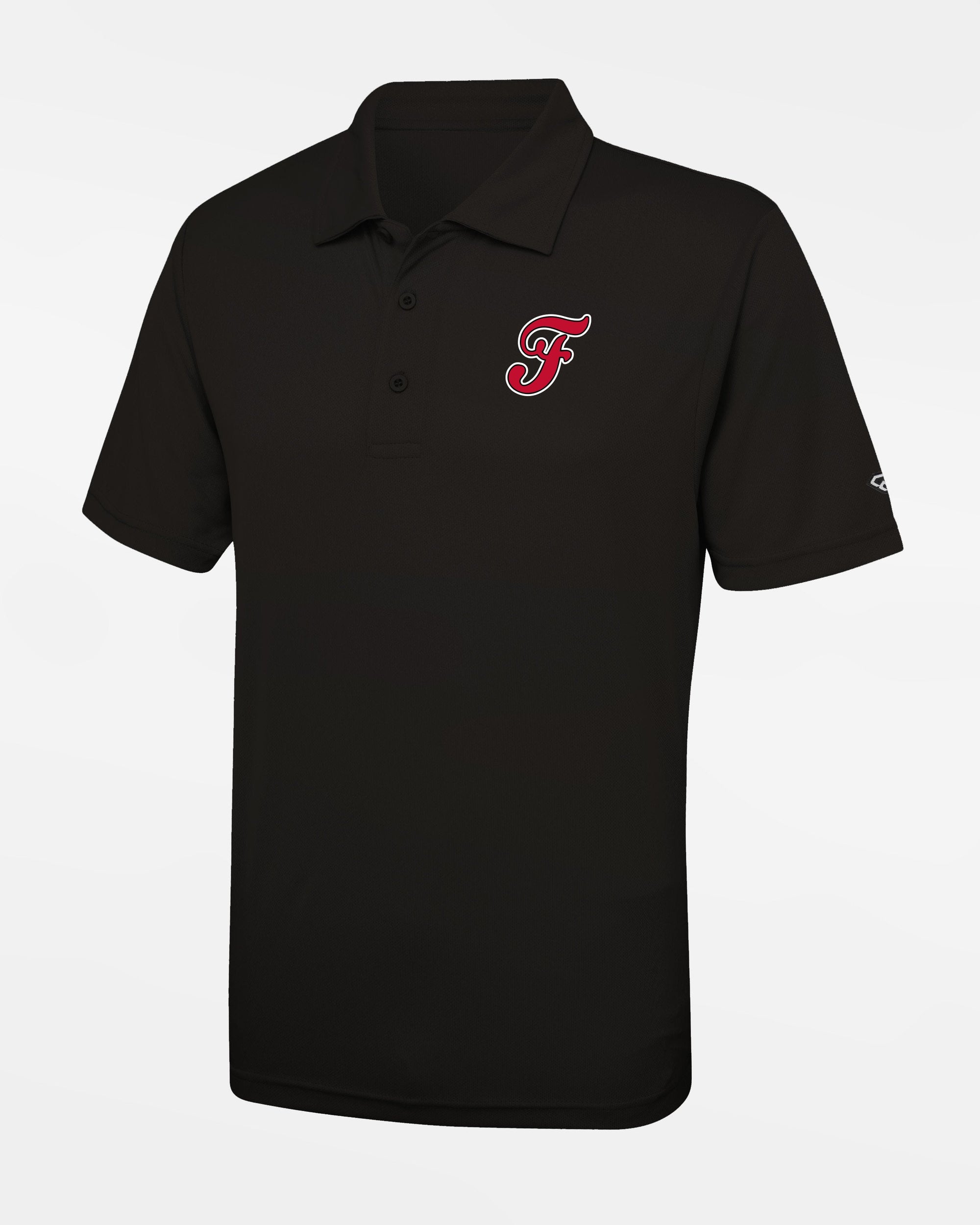 Diamond Pride Basic Functional Polo-Shirt "Frankfurt Eagles", F, schwarz-DIAMOND PRIDE