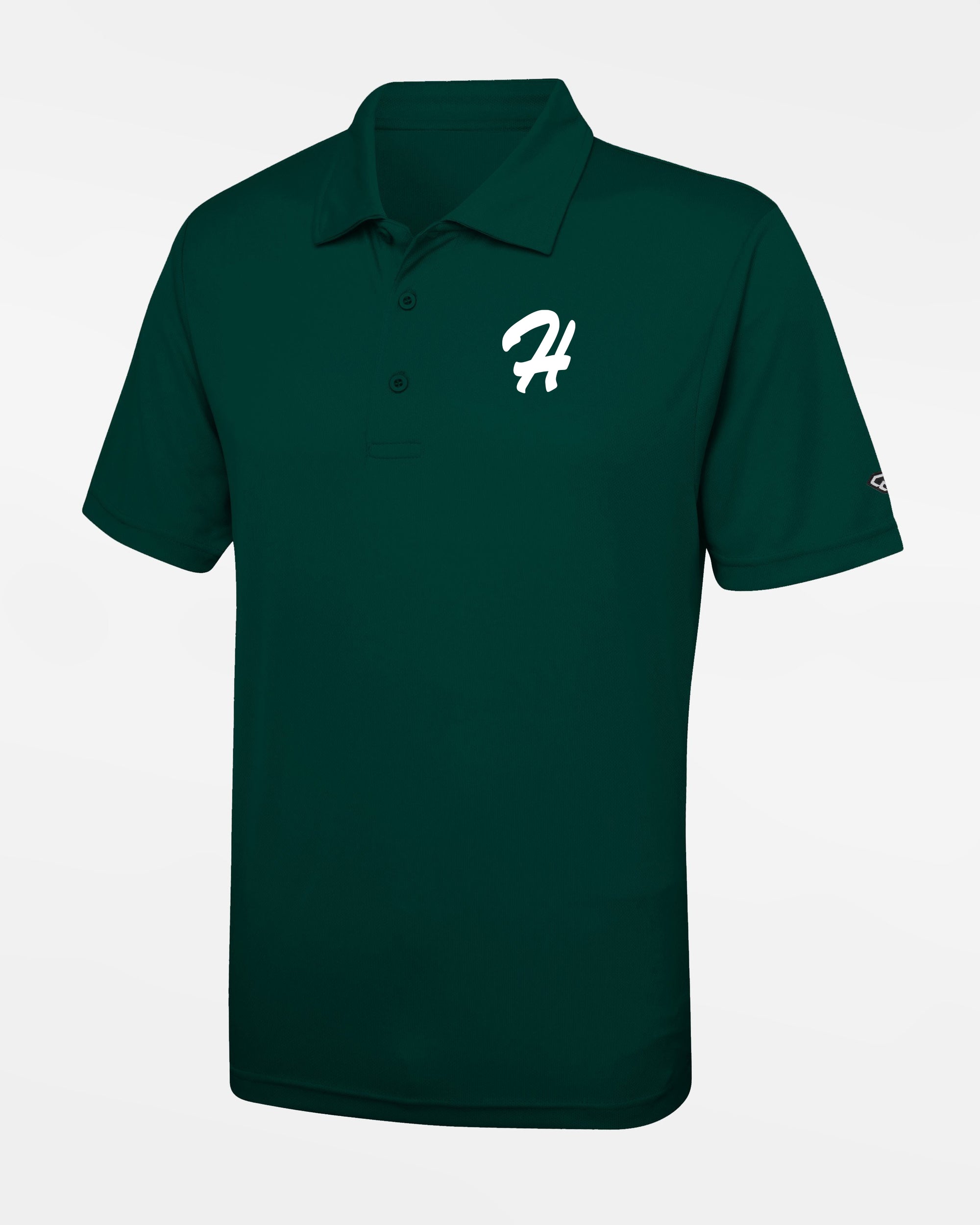 Diamond Pride Basic Functional Polo-Shirt, H, dunkelgrün-DIAMOND PRIDE