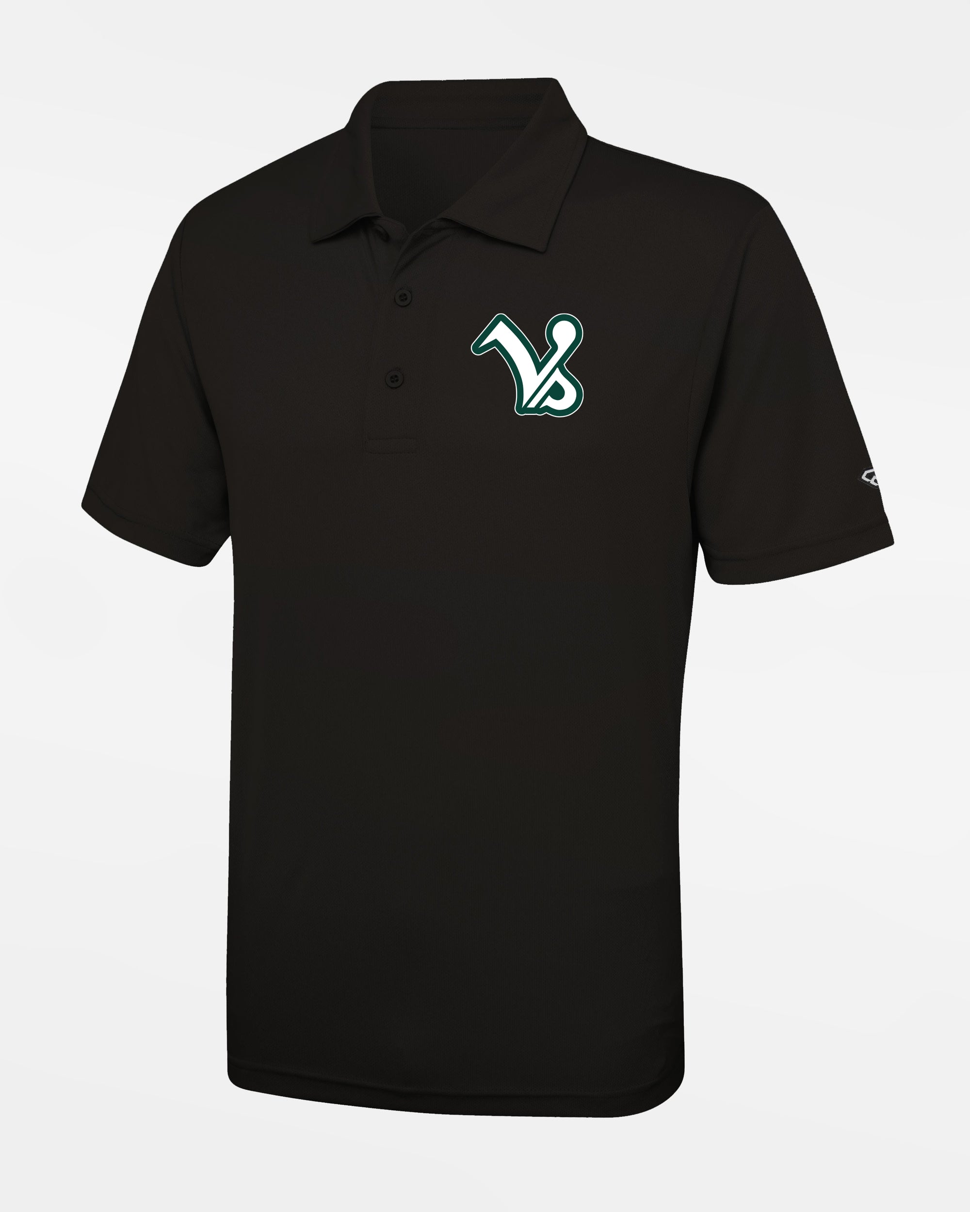 Diamond Pride Basic Functional Polo-Shirt „Kufstein Vikings“, VS, schwarz-DIAMOND PRIDE