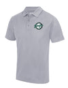 Diamond Pride Basic Functional Polo-Shirt "Niederlamitz Greens", Crest, heather grau-DIAMOND PRIDE