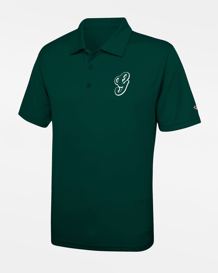 Diamond Pride Basic Functional Polo-Shirt "Niederlamitz Greens", G, dunkelgrün-DIAMOND PRIDE