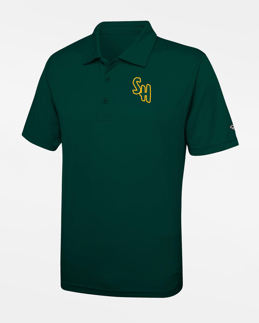 Diamond Pride Basic Functional Polo-Shirt "Saarlouis Hornets", SH, dunkelgrün-DIAMOND PRIDE
