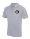 Diamond Pride Basic Functional Polo-Shirt "Stuttgart Reds", Crest, heather grau-DIAMOND PRIDE