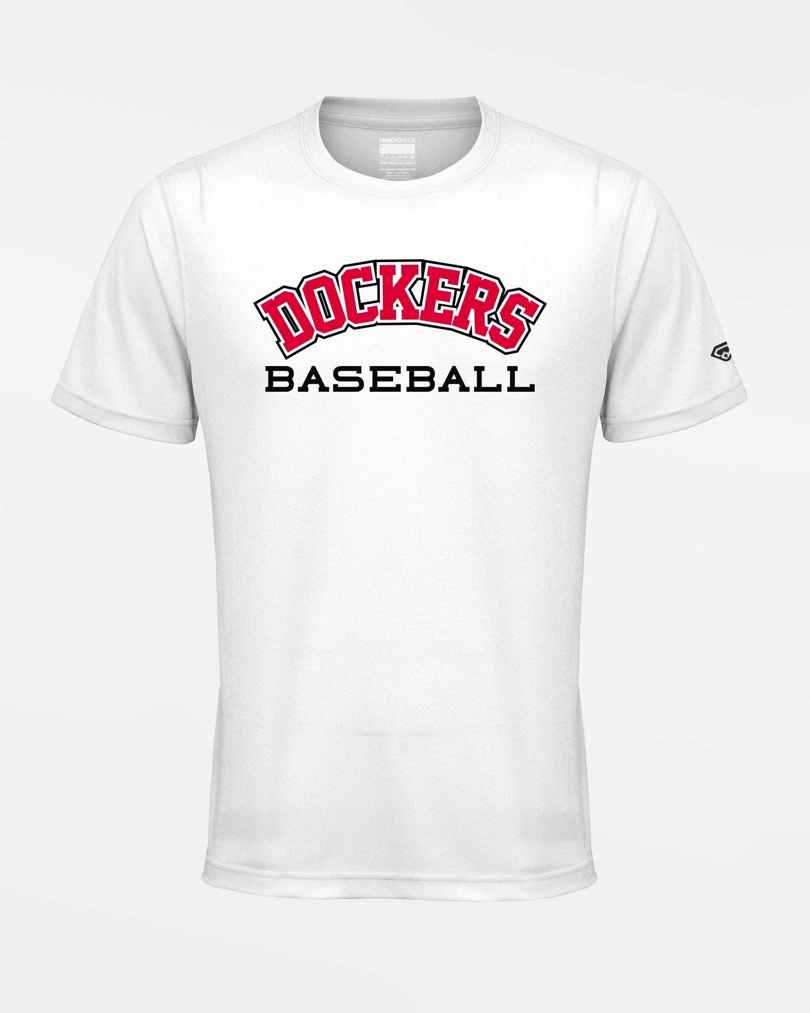 Diamond Pride Basic Functional T-Shirt "Bremen Dockers", Dockers Baseball, weiss-DIAMOND PRIDE