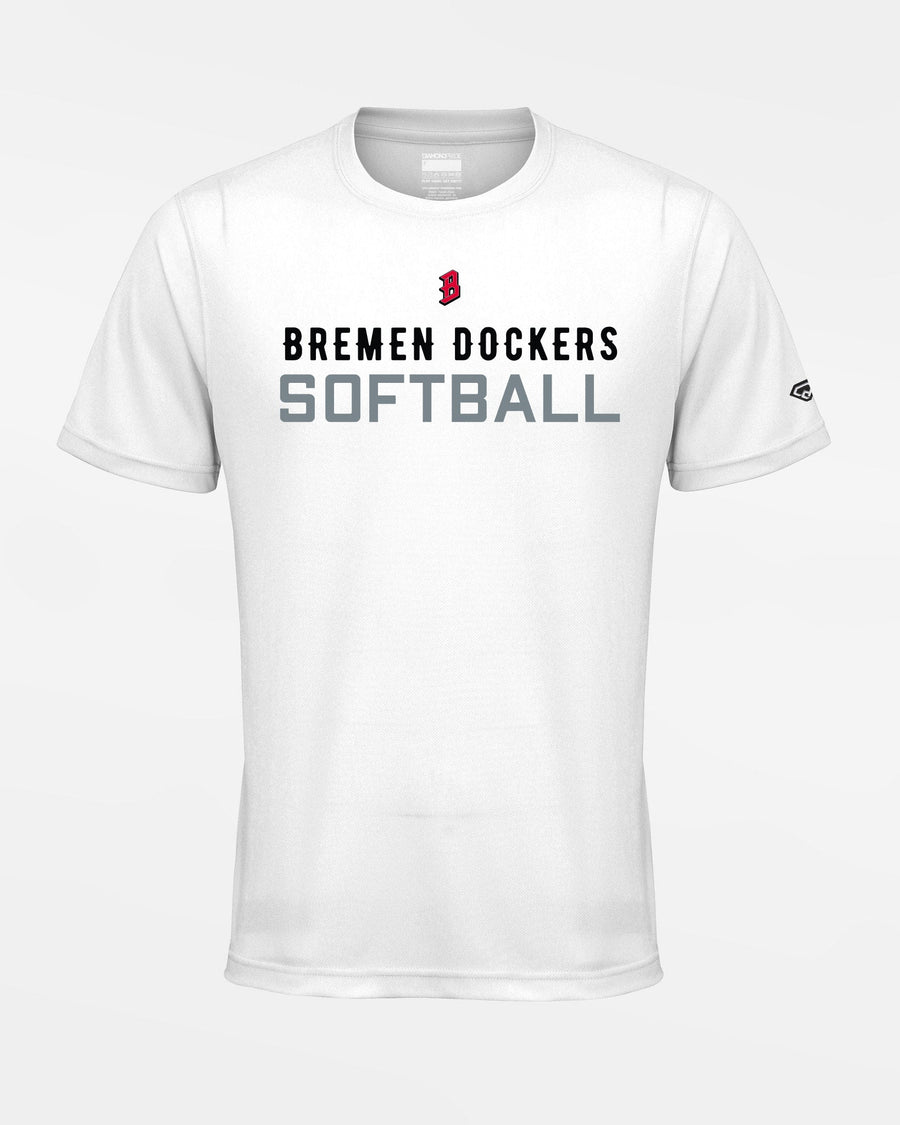 Diamond Pride Basic Functional T-Shirt "Bremen Dockers", Softball, weiss-DIAMOND PRIDE
