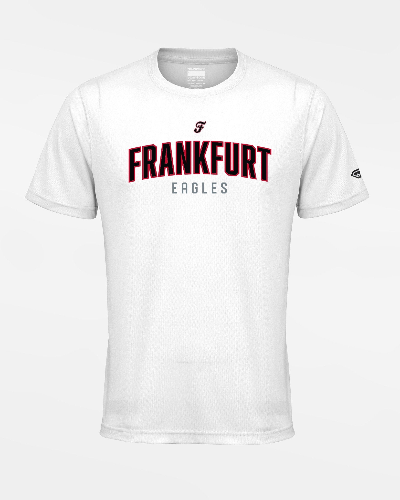Diamond Pride Basic Functional T-Shirt "Frankfurt Eagles", Script, weiss-DIAMOND PRIDE
