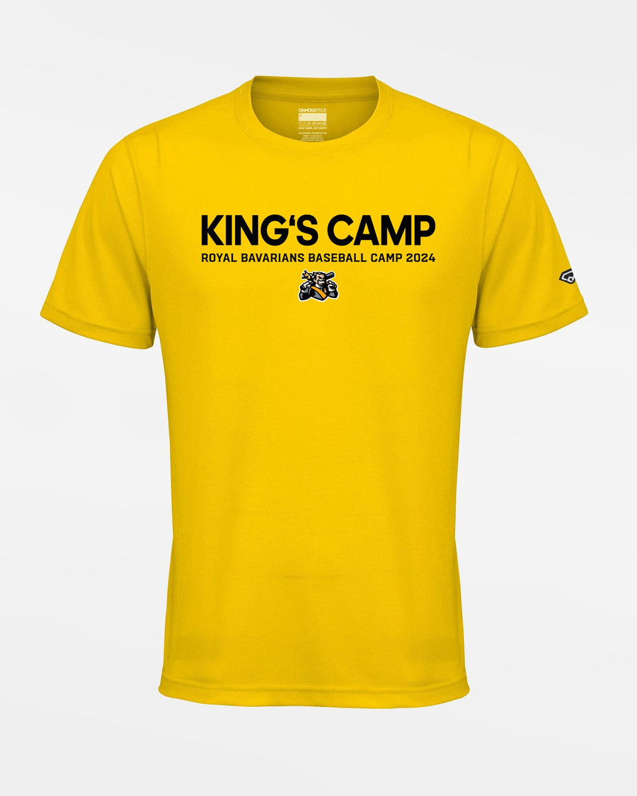 Diamond Pride Basic Functional T-Shirt "Füssen Royal Bavarians", King's Camp 2024, gelb-DIAMOND PRIDE