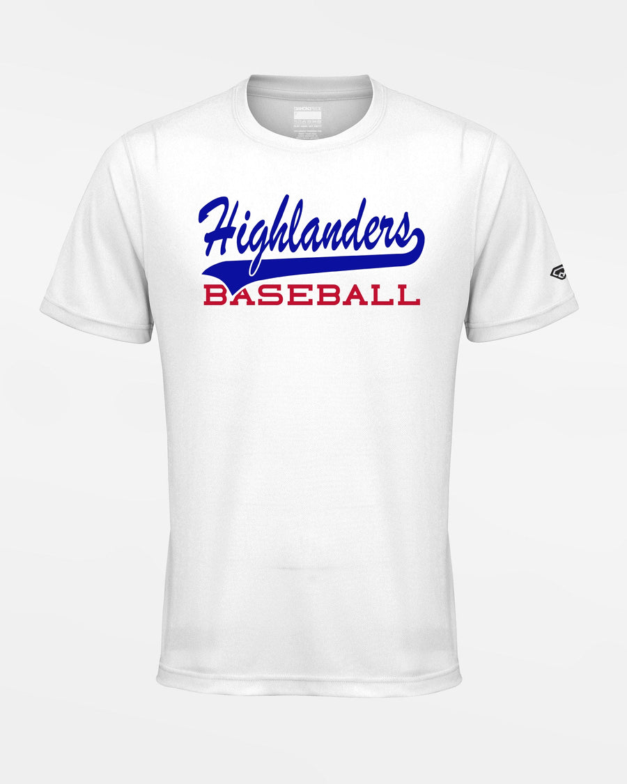 Diamond Pride Basic Functional T-Shirt "Gramastetten Highlanders", Highlanders Baseball, weiss-DIAMOND PRIDE