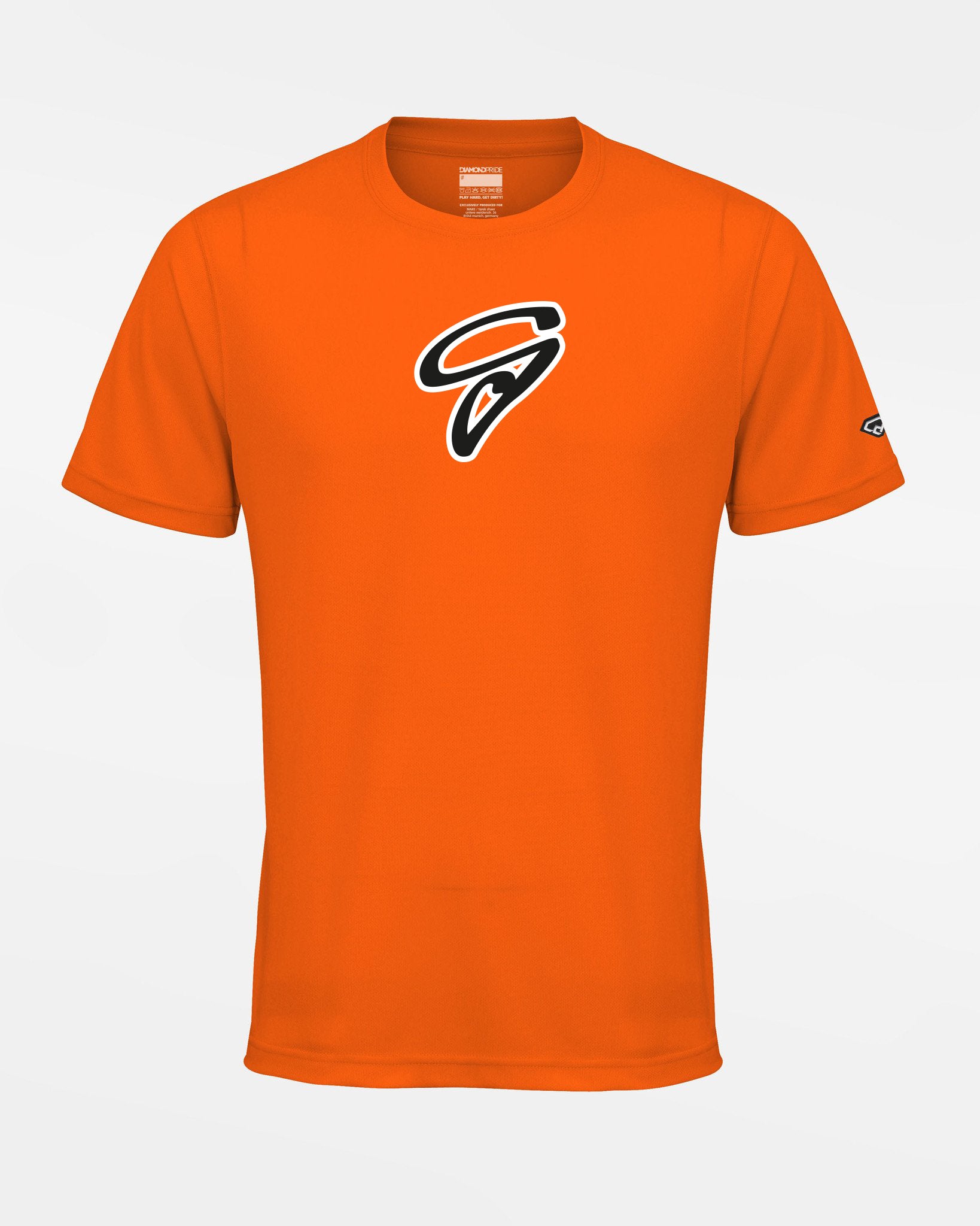 Diamond Pride Basic Functional T-Shirt "Gröbenzell Bandits", G, orange-DIAMOND PRIDE