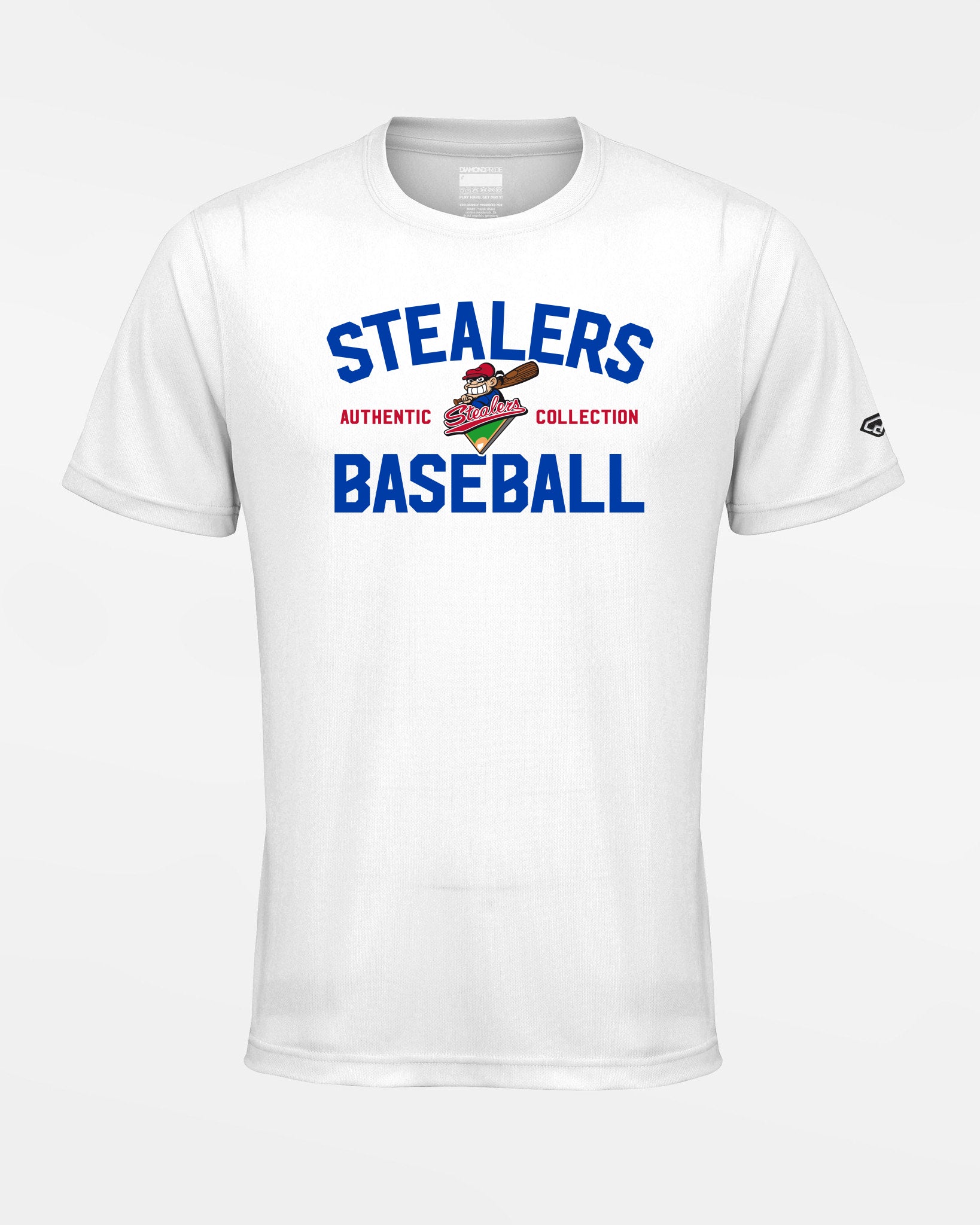 Diamond Pride Basic Functional T-Shirt "Hamburg Stealers", Baseball, weiss-DIAMOND PRIDE